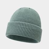 Vintage Knit Dome Skull Cap Warm Short Beanie Hat_Cwah04690