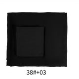 Two-Piece Chiffon Shawl And Headscarf_Cwasc2424