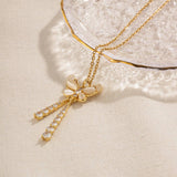 LILY OF THE VALLEY TASSEL BUTTERFLY NECKLACE_CWAHA0919