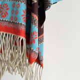 Double-Sided Thickshawl Xmas Reindeer Snowflake_Cwocasl00070