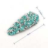 FRESH SWEET SILVER FULL RHINESTONE TEARDROP CLIP_CWAHA6362
