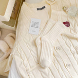 SOLID COLOR TWIST THICK WARM SOCKS_CWMS0879