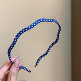 Polka Dot Wavy Thin Headband Daily Hairband_Cwaha07998