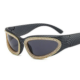 SPORTS STYLEPUNK CATEYE DIAMOND SUNGLASSES GOGGLES_CWASG0873