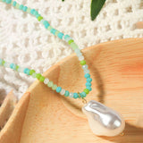 CRYSTAL PENDANT BEADED NECKLACE_CWAJE0436