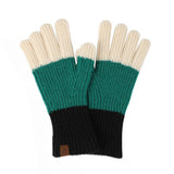 NEW WINTER LONG CONTRASTING TOUCH SCREEN GLOVES_CWAG0382