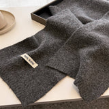 Solid Knit Scarf Soft Warm Winter Shawl_Cwasc03456
