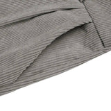 Solid-Color Basic Corduroy Adjustable Overalls