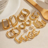 PERSONALIZED HIGH END GOLD PIGMENT HOOP EARRINGS_CWMM2350