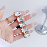 APPLE WATCH 9 RHINESTONE WHITE STONE ELASTIC STRAP_CWASC1561