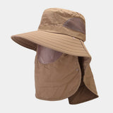 QUICK DRY JUNGLE SUN HAT WITH FACE FLAP FOR HIKING_CWAH3803