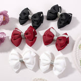 HANDMADE GLITTER BOW HAIR CLIP SET FOR GIRLS_CWAHA6734