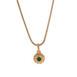 MINIMALIST STAINLESS STEEL MONTHLY STONE NECKLACE_CWMM8843