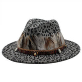 Woolen Jazz Hat Top Hat Flat Brim Hat Wide Brim Hat_Cwah2611