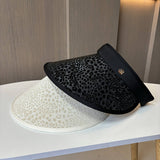 Women Visor Foldable Hollow Hat_Cwah1214