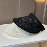 Women Visor Foldable Hollow Hat_Cwah1214