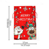Cwmm1751_Christmas Print Bouquet With Drawstring Gift Bag