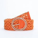 Womens Obi Braided With Large Round Buckle