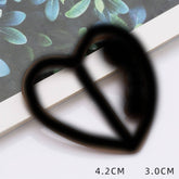 HEART SHAPED METAL DIAMOND SCARF RING WITH LUSTER_CWMM2134