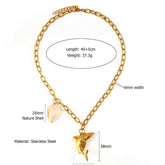 ORIGINAL STEEL OCEAN NECKLACE WITH FISH DOLPHIN_CWMM8831