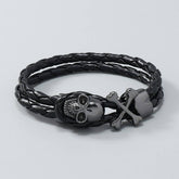 SIMPLE PERSONALIZED HALLOWEEN SKULL BRACELET_CWMM4472