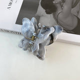Ink Butterfly Claw Clip Elegant Hair Accessory