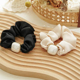 BEADED LARGE INTESTINE HAIR RING SCRUNCHIES_CWAHA2881