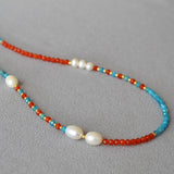 Vintage Freshwater Rice Beaded Necklace
