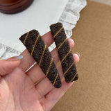 Contrast Twill Hair Clip Side Bang Pin Women_Cwaha07804