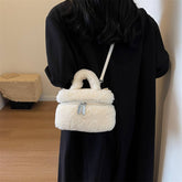 Winter One-Shoulder Crossbody Lamb Plush Bag_Cwab3924