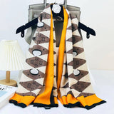 LETTER PRINT SCARF CHIC WINTER WRAP GIFT SHAWL_CWASC0912