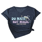 INSPIRATIONAL MATH QUOTE V NECK TEE FOR WOMEN_CWTTS1477