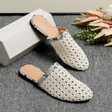 EXTERNAL BREATHABLE MESH FLAT BOTTOM MULES_CWSHF0037