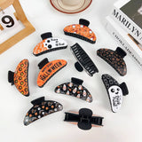 GOTHIC HALLOWEEN CLAW CLIP PUMPKIN GHOST DESIGN_CWAHA1443
