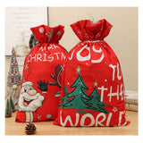 Cwmm1751_Christmas Print Bouquet With Drawstring Gift Bag