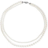 Vintage Elegant Double Pearl Necklace