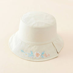 REVERSIBLE EMBROIDERED FLOWER BUCKET HAT_CWAH1411