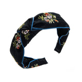 Women New Cross Embroidery Headband