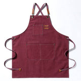 Cwmm1827_Canvas Household Apron Multi-Functional Work Apron