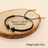 COPPER BEAD JEWELRY WIRE BRAIDED BOW BRACELET_CWMM3860