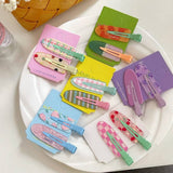 JELLY COLOR NO CREASE HAIR CLIP CUTE MAKEUP PIN_CWAHA1373