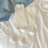 Women Breathable Mesh Mid-Length Cotton Socks_Cwms0647
