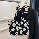 Winter Lambskin Plaid Single Shoulder Plush Bag_Cwab4019