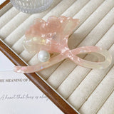 GINKGO LEAF PEARL HAIR CLAW ELEGANT FRENCH CLIP_CWAHA1347