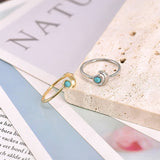 SIMPLE AND COOL MOON CREATIVE RING OPEN RING_CWAJE1748