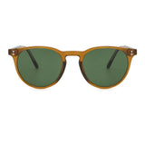 FASHIONABLE FAUX ACETATE ROUND FRAME SUNGLASSES_CWASG0506