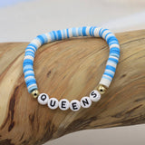 COLORFUL POLYMER CLAY LETTER BEADED BRACELET_CWMM3570