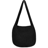 Cwab4578_Solid Color Knitted Crossbody Shoulder Bag
