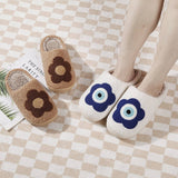 FLOWER PATTERN WINTER INSULATION COTTON SLIPPERS_CWSHS0462