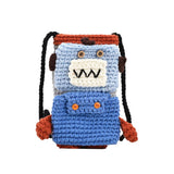 Unique Design Knitted Robot Shoulder Bag_Cwab2418